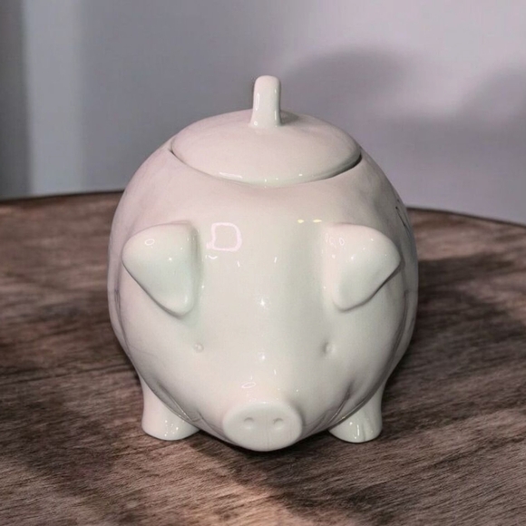 Rae Dunn White Pig-Shaped Brunch Container - Picture 4 of 8